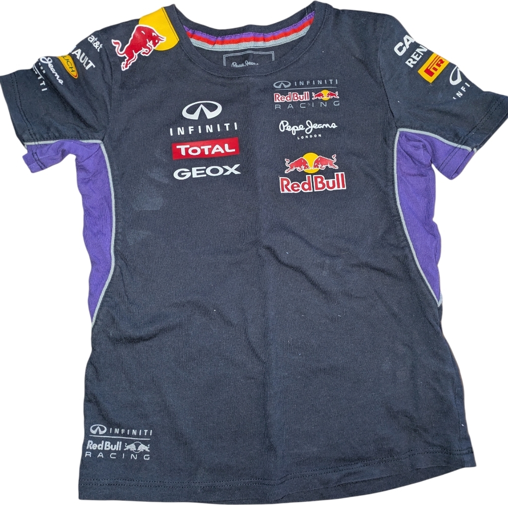 👉10/10$ Kids Racing Tee - Black and Purple 6Y